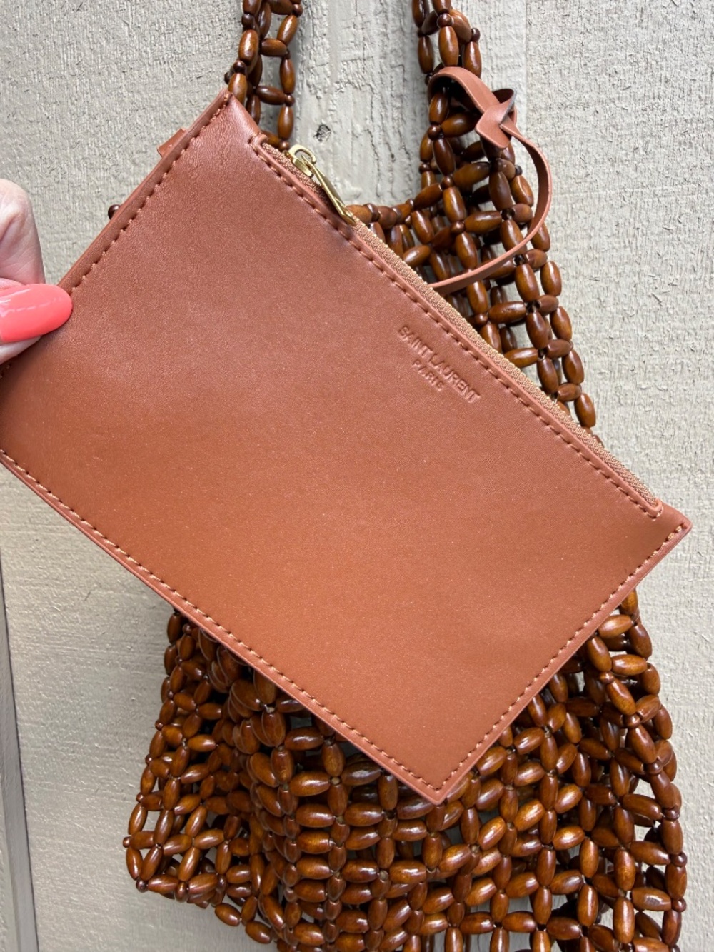 YSL Wooden Bead tote bag LE (read description) - Picture 8 of 11